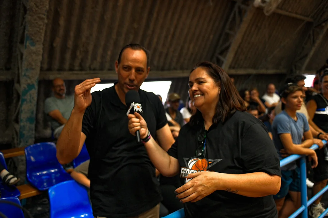 Entrevista com microfones da Federados no evento